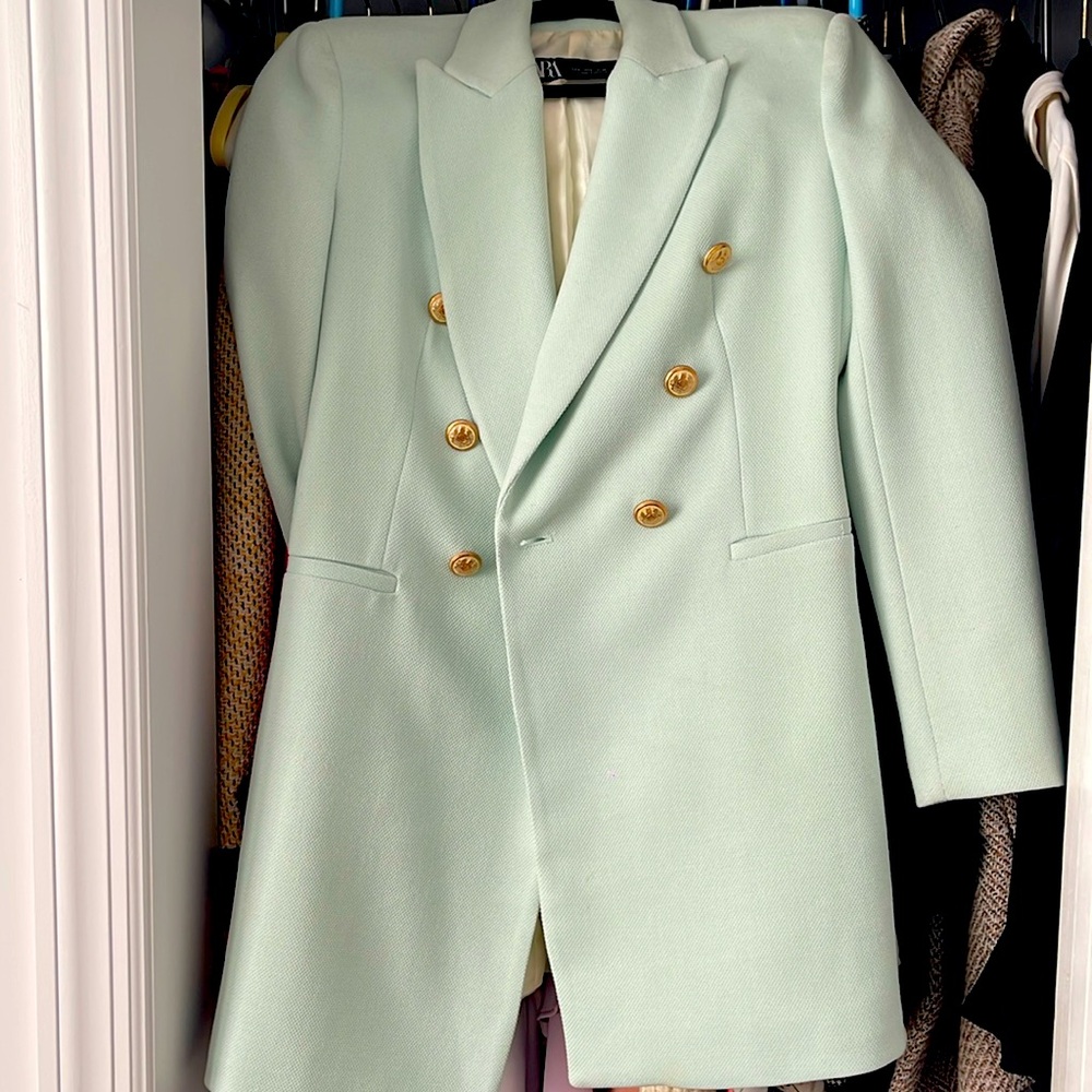 Mint Blazer Dress
